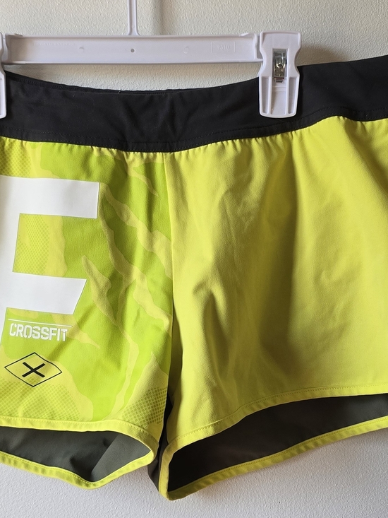 Reebok Pants - Reebok Neon Yellow and Black Women’s CrossFit Athletic Shorts